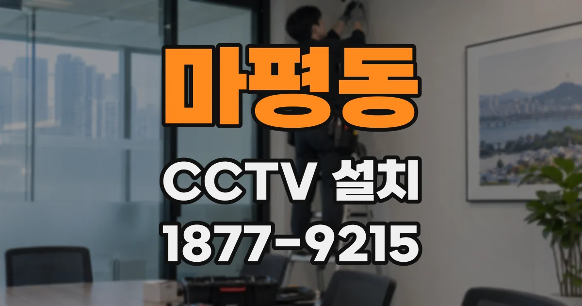 마평동 CCTV 설치