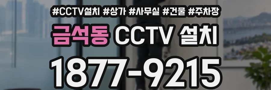금석동 CCTV 설치