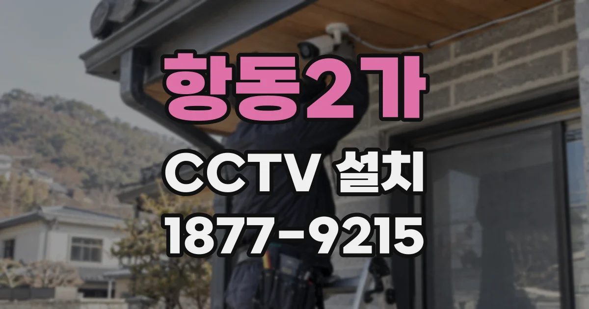항동2가 CCTV 설치