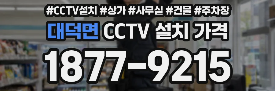 대덕면 CCTV 설치 가격