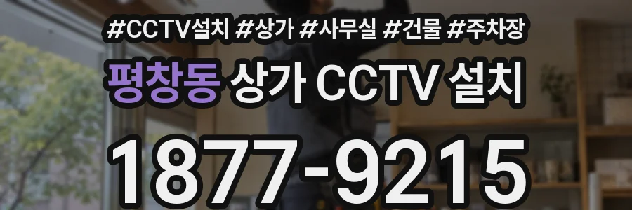 평창동 상가 CCTV 설치