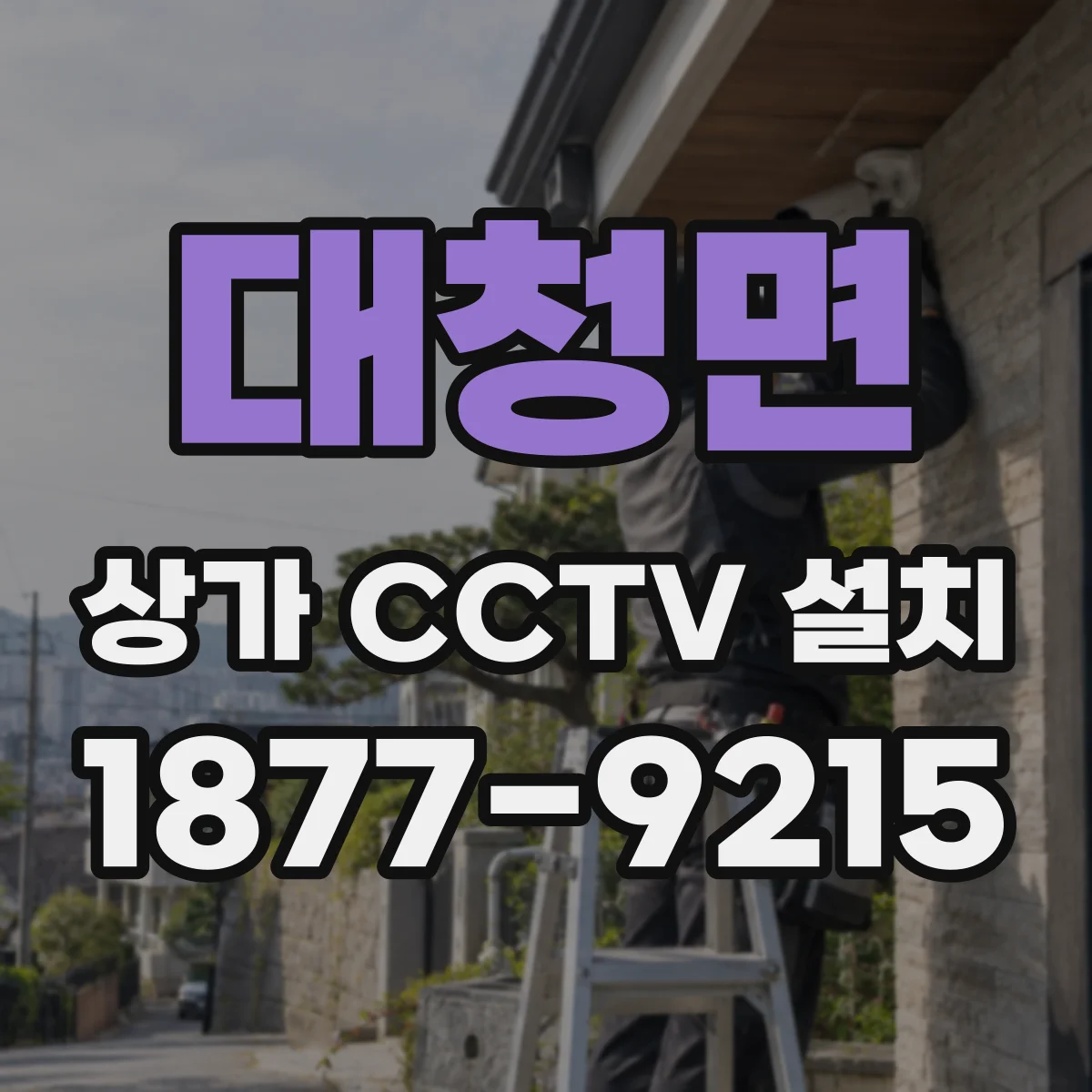 대청면 상가 CCTV 설치