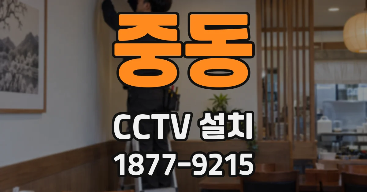 중동 CCTV 설치