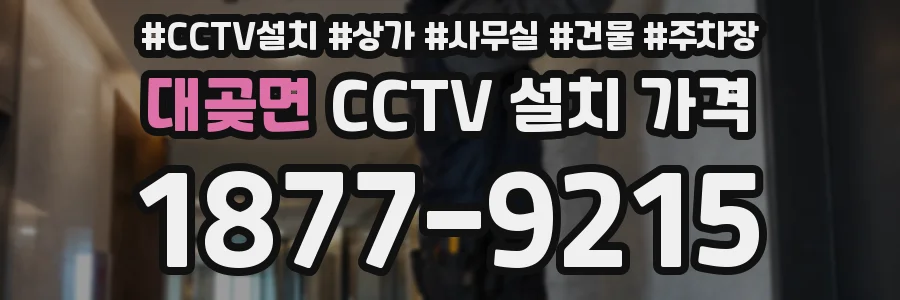 대곶면 CCTV 설치 가격