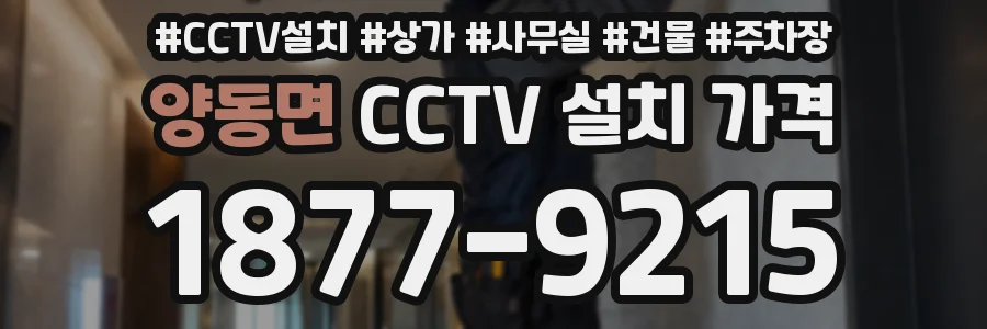 양동면 CCTV 설치 가격