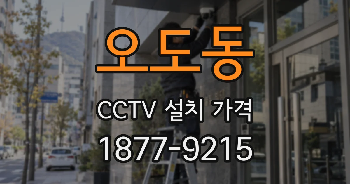 오도동 CCTV 설치 가격