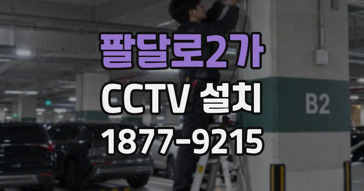 팔달로2가 CCTV 설치