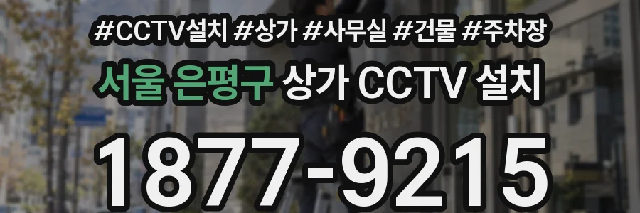 서울 은평구 상가 CCTV 설치