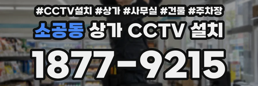 소공동 상가 CCTV 설치