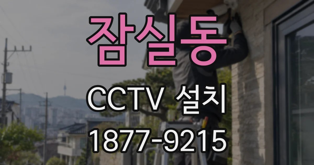 잠실동 CCTV 설치