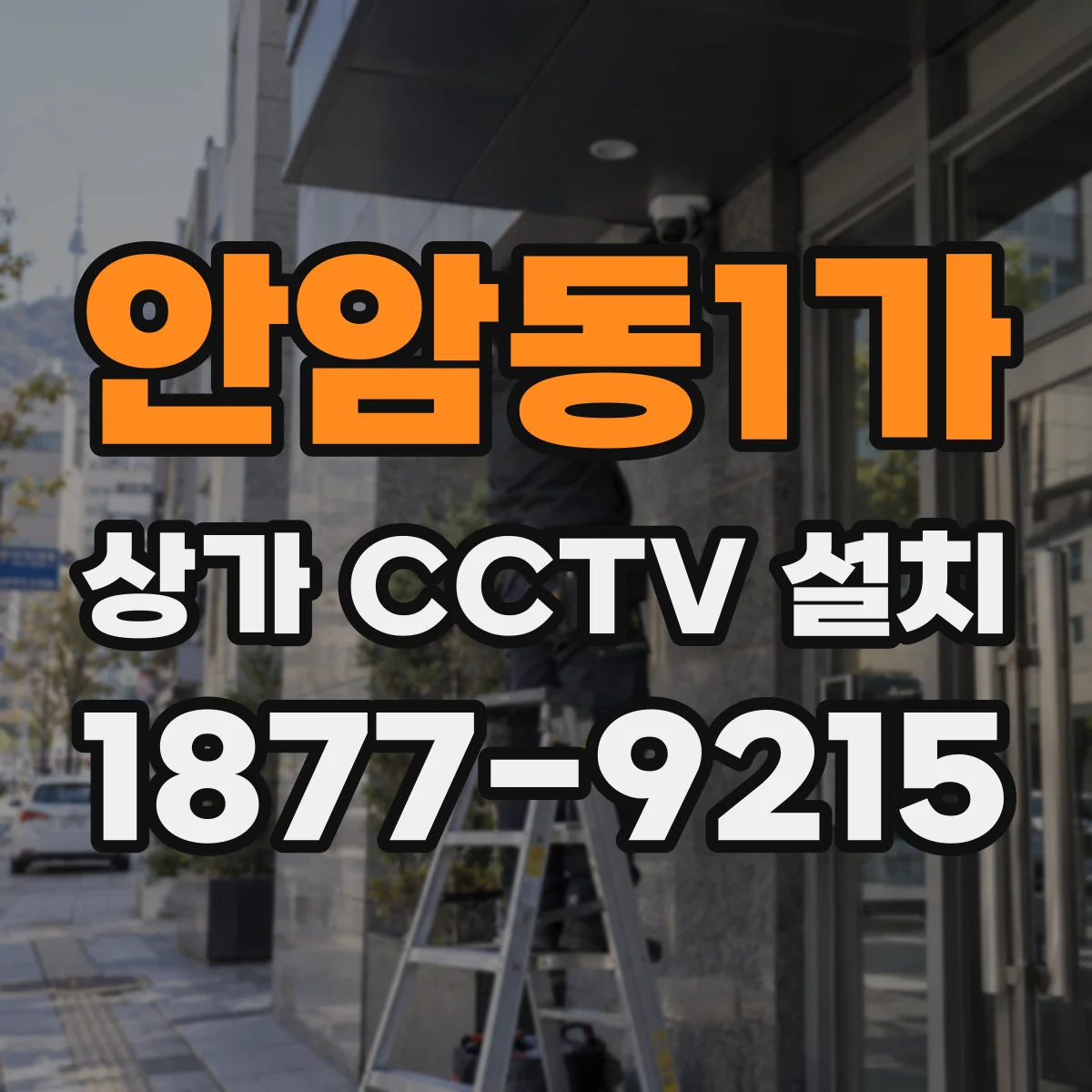 안암동1가 상가 CCTV 설치