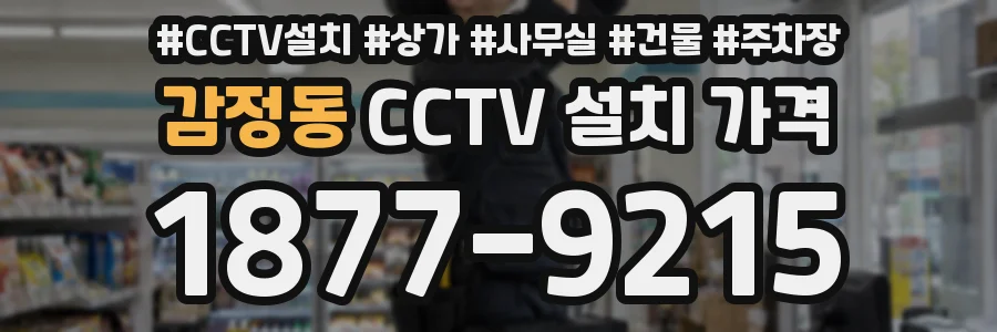 감정동 CCTV 설치 가격