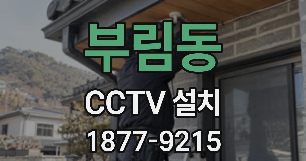 부림동 CCTV 설치