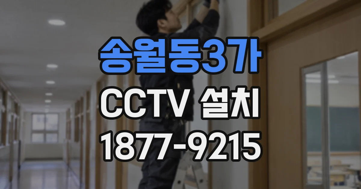 송월동3가 CCTV 설치