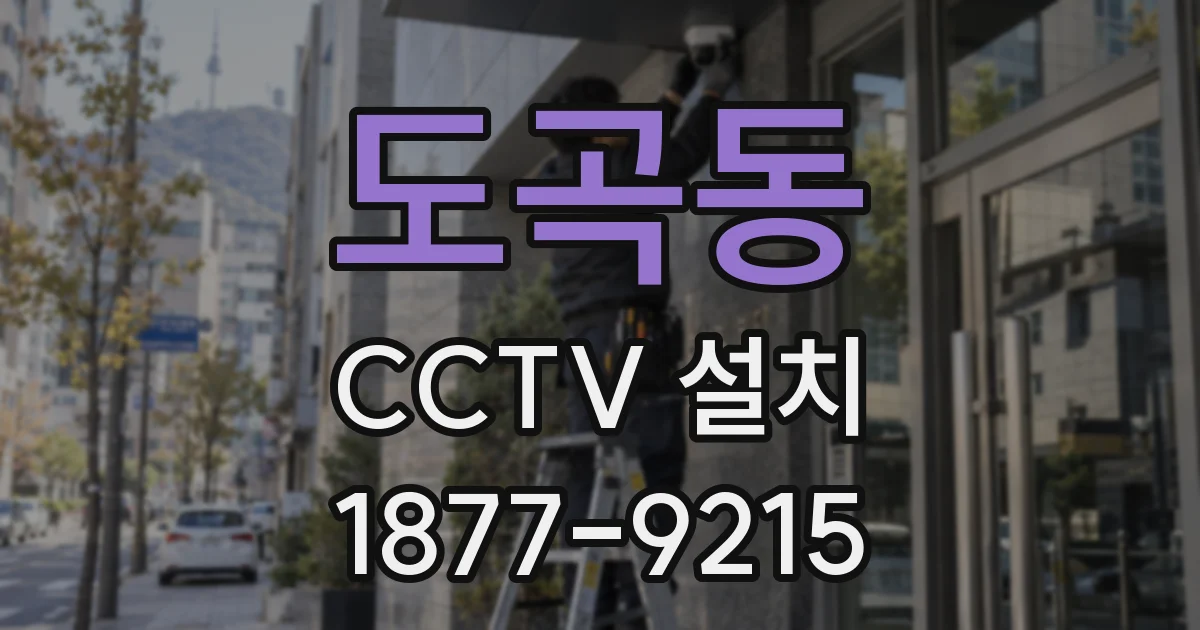 도곡동 CCTV 설치