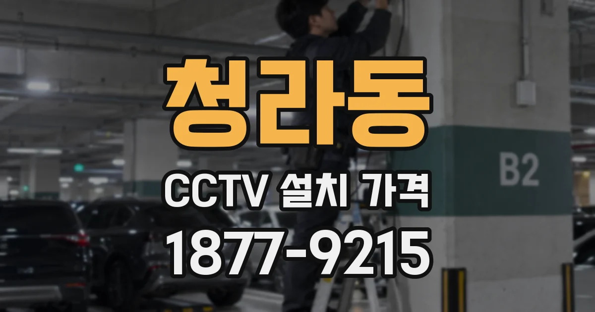 청라동 CCTV 설치 가격
