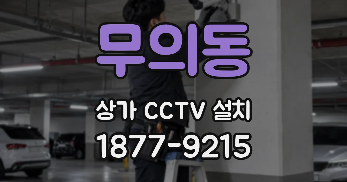 무의동 상가 CCTV 설치