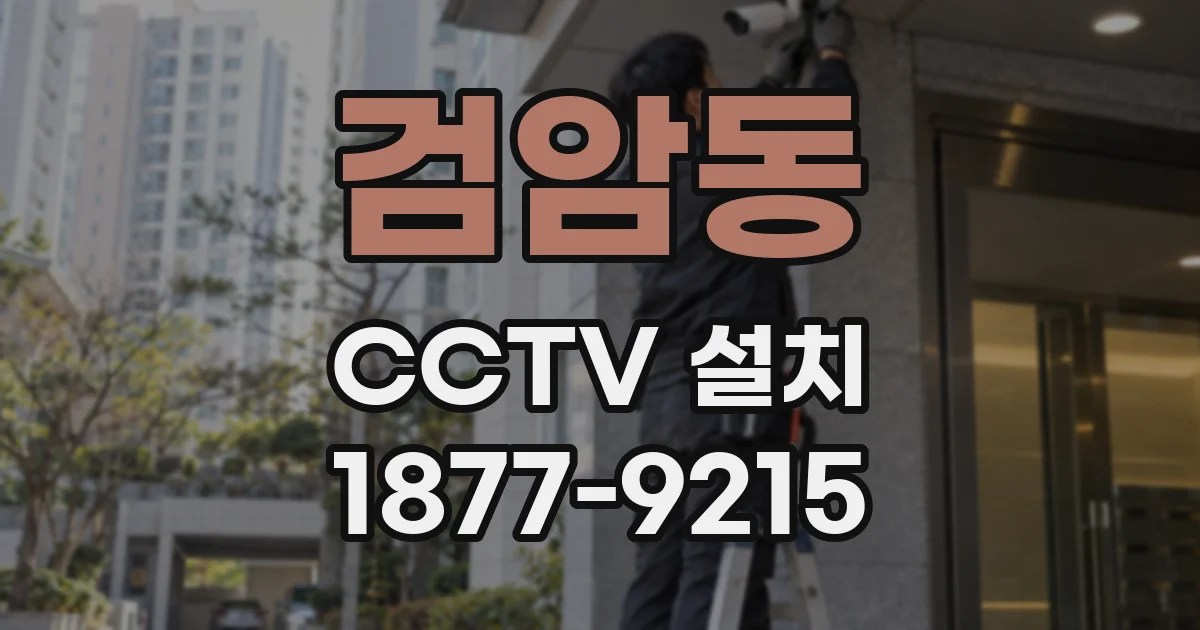 검암동 CCTV 설치