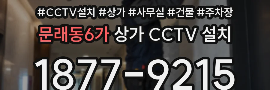 문래동6가 상가 CCTV 설치