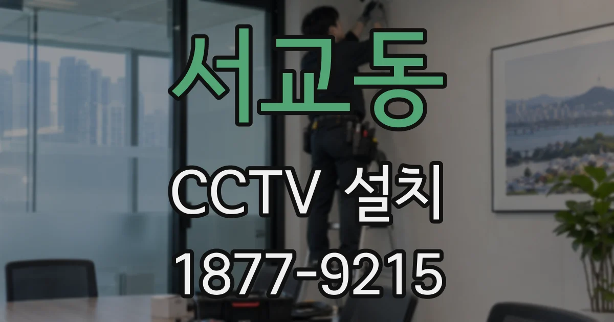 서교동 CCTV 설치