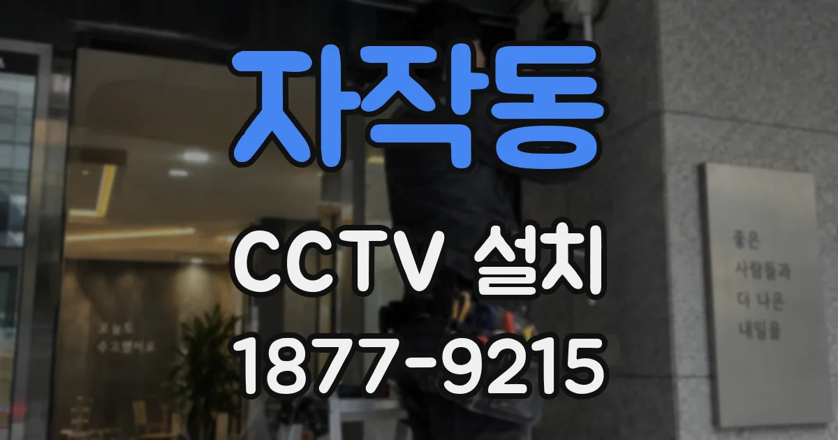 자작동 CCTV 설치