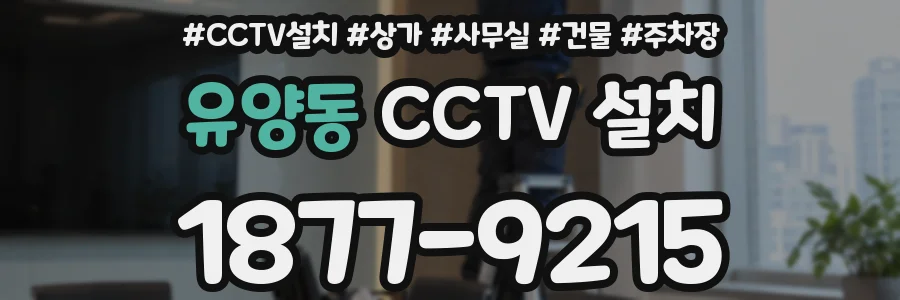 유양동 CCTV 설치