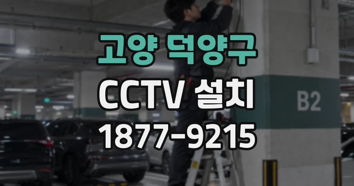 고양 덕양구 CCTV 설치