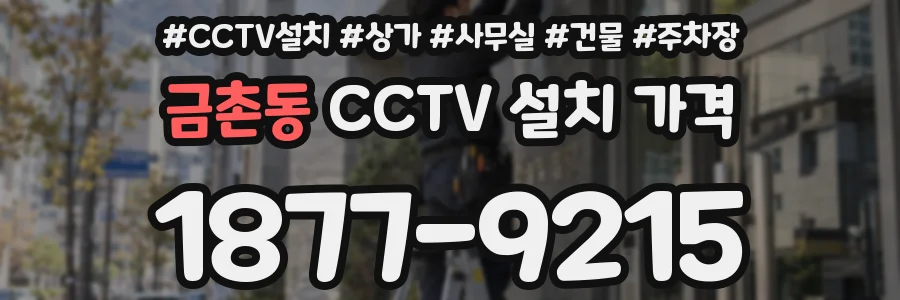 금촌동 CCTV 설치 가격
