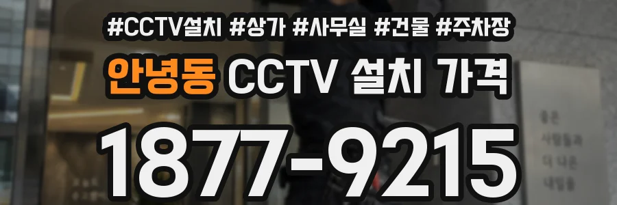 안녕동 CCTV 설치 가격