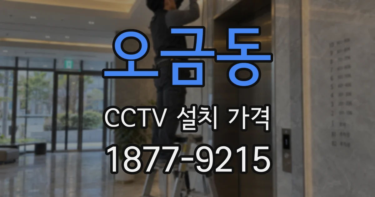 오금동 CCTV 설치 가격