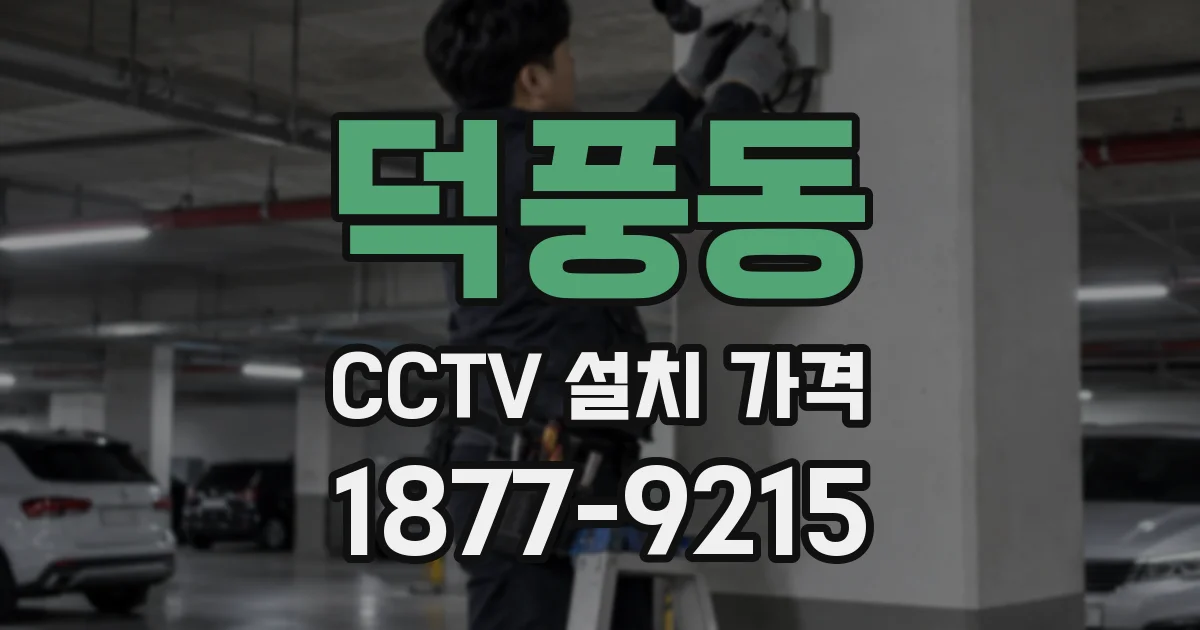 덕풍동 CCTV 설치 가격