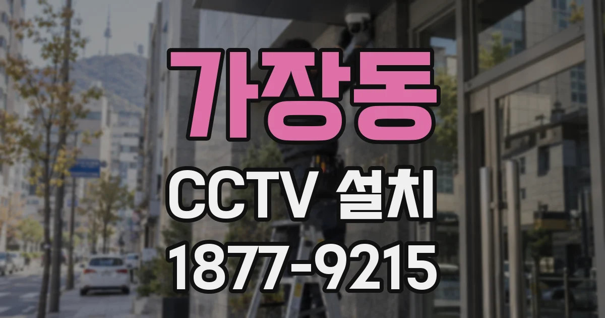 가장동 CCTV 설치