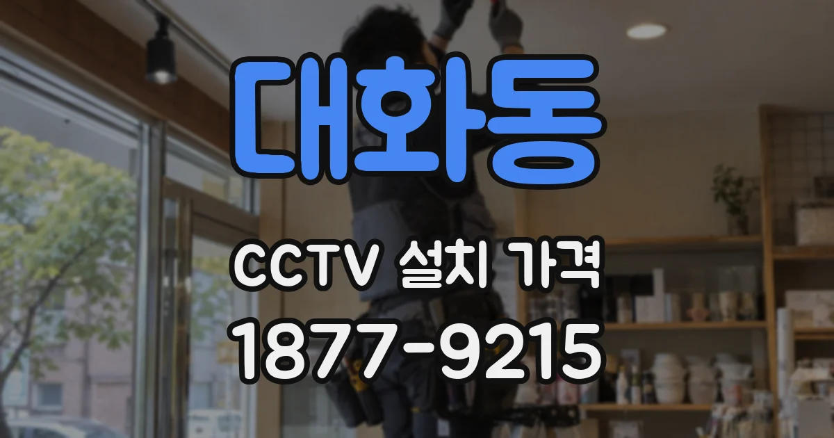 대화동 CCTV 설치 가격