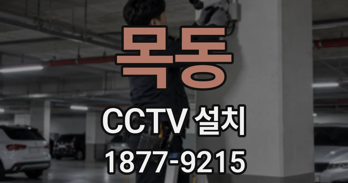 목동 CCTV 설치
