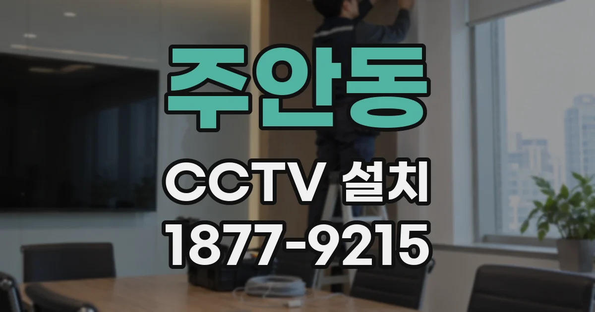 주안동 CCTV 설치