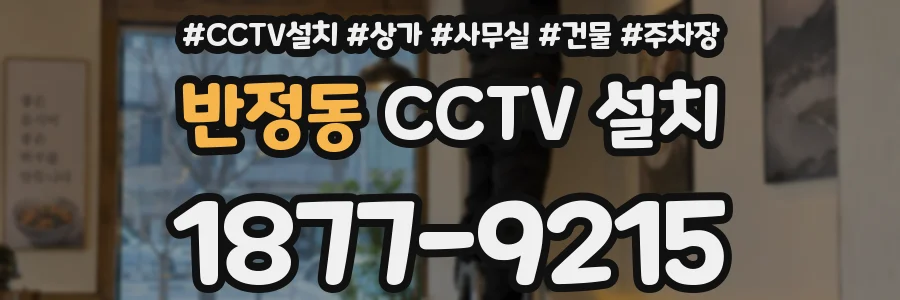 반정동 CCTV 설치