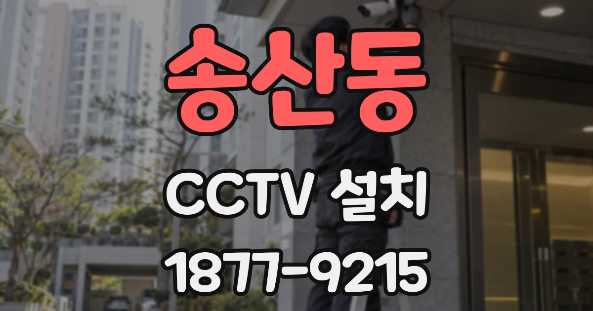 송산동 CCTV 설치