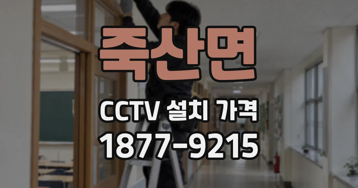 죽산면 CCTV 설치 가격