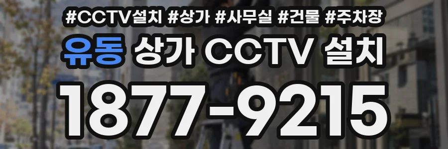 유동 상가 CCTV 설치