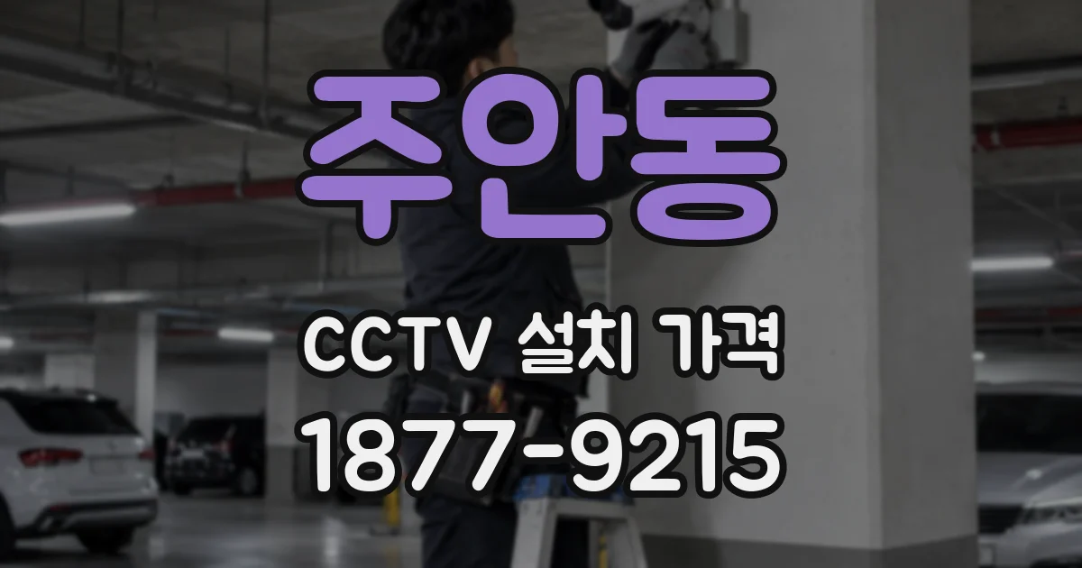 주안동 CCTV 설치 가격