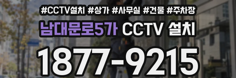 남대문로5가 CCTV 설치
