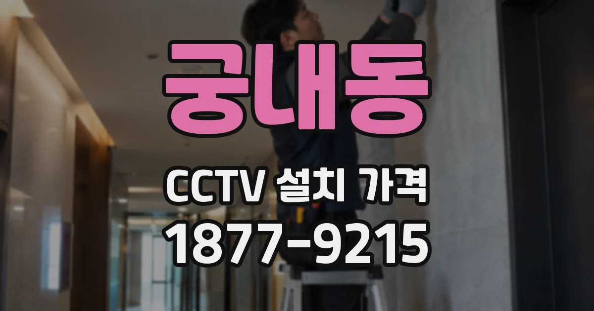 궁내동 CCTV 설치 가격