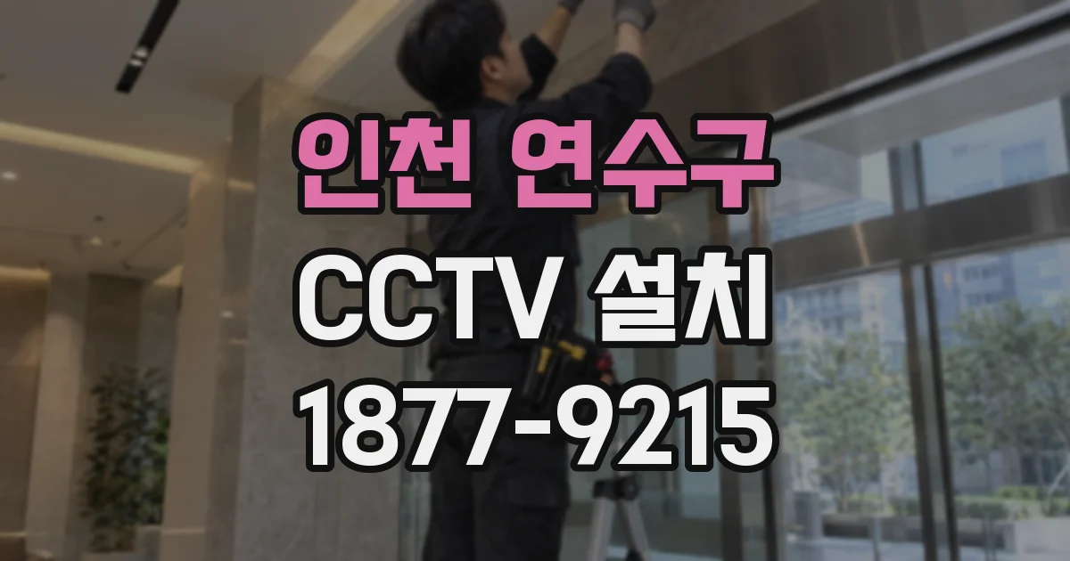 인천 연수구 CCTV 설치