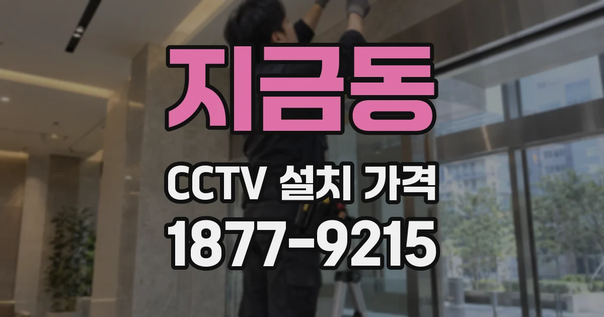 지금동 CCTV 설치 가격