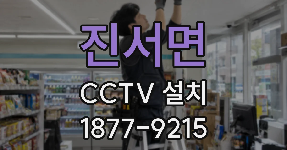 진서면 CCTV 설치