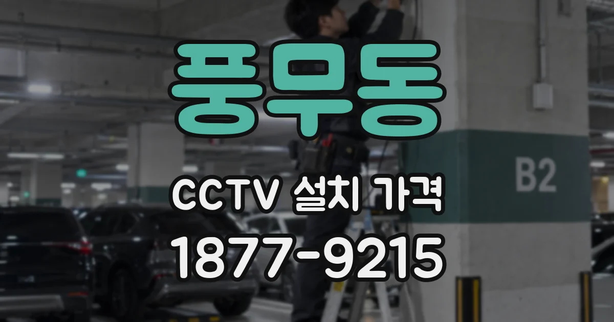 풍무동 CCTV 설치 가격