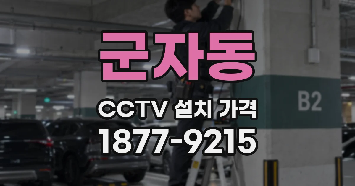 군자동 CCTV 설치 가격