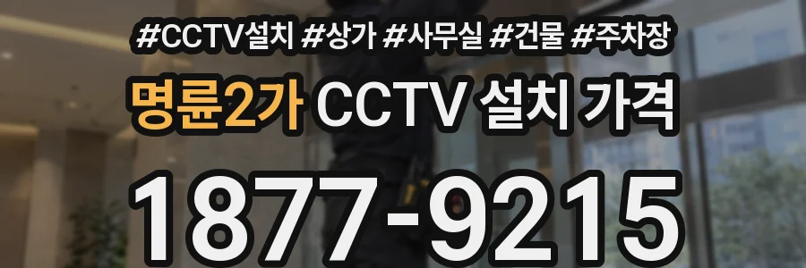 명륜2가 CCTV 설치 가격