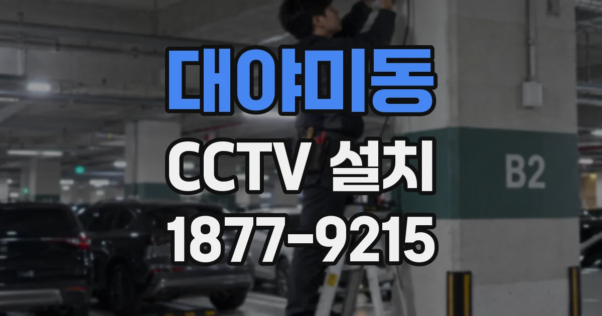 대야미동 CCTV 설치