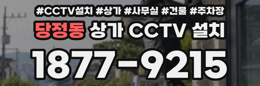 당정동 상가 CCTV 설치